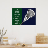 Lacrosse Motiverende Sportposter Poster (Keuken)