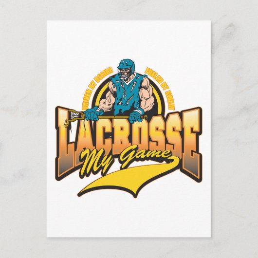 Lacrosse My Game Briefkaart (Voorkant)