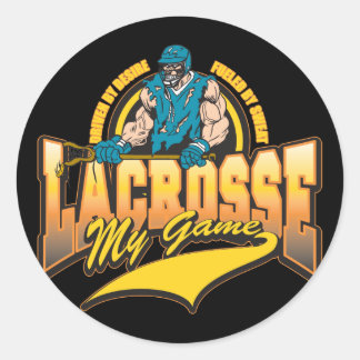 Lacrosse My Game Ronde Sticker