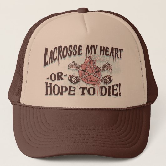 Lacrosse My Heart Lax Gear Trucker Pet (Voorkant)