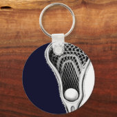 Lacrosse Navy Blauwe Sleutelhanger (Voorkant)