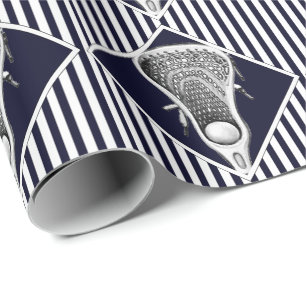 Lacrosse Navy Blauwe Sport Cadeaupapier