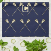 Lacrosse Navy Sports Towel Theedoek (Gevouwen)
