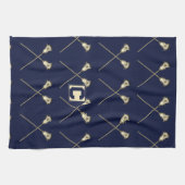 Lacrosse Navy Sports Towel Theedoek (Horizontaal)