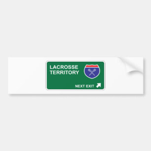 Lacrosse Next Exit Bumpersticker