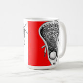 Lacrosse Novelty Gift Coffee Mok (Voorkant rechts)