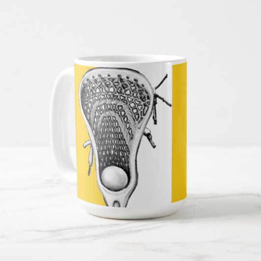 Lacrosse Novelty Gift Coffee Mok (Voorkant links)