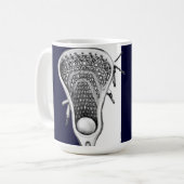 Lacrosse Novelty Gift Coffee Mok (Voorkant links)