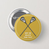 Lacrosse Novelty Gifts Ronde Button 5,7 Cm (Voorkant /achterkant)