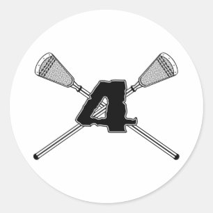 Lacrosse nummer 04 Sticker