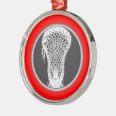 Lacrosse Onderscheiding Metalen Ornament (Links)