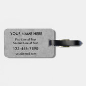 Lacrosse-ontwerp, aangepast met naam en adres bagagelabel (Achterkant horizontaal)