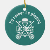 Lacrosse ontwerp keramisch ornament (Voorkant)