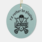 Lacrosse ontwerp  keramisch ornament (Links)