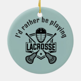 Lacrosse ontwerp keramisch ornament