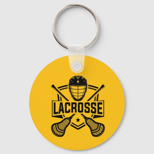 Lacrosse ontwerp sleutelhanger (Voorkant)