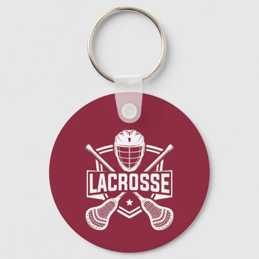 Lacrosse ontwerp  sleutelhanger (Voorkant)