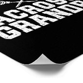 Lacrosse Opa van een Lacrosse Speler Grootvader Poster (Hoek)