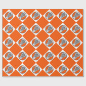 Lacrosse Oranje Cadeau Cadeaupapier (Vlak)