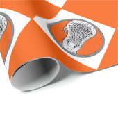 Lacrosse Oranje Gift Cadeaupapier (Rol Hoek)