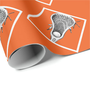 Lacrosse Oranje Gift Wrapping Paper Cadeaupapier
