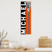 Lacrosse Oranje Poster (Keuken)