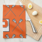 Lacrosse oranje sport handdoek (Quarter Fold)