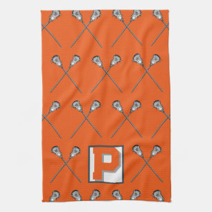 Lacrosse oranje sport handdoek