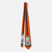 Lacrosse Oranje Stropdas (Achterkant)