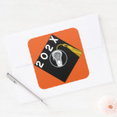 Lacrosse Oranje Team Senior Night Square Sticker (Envelop)