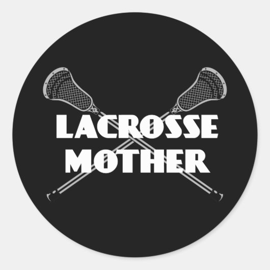 Lacrosse Ouders LacrosseMoeder witte Sticker (Voorkant)