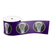 Lacrosse Paars Satin Ribbon Satijnen Lint (Spoel)
