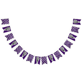 Lacrosse Paarse Team Vlaggetjes