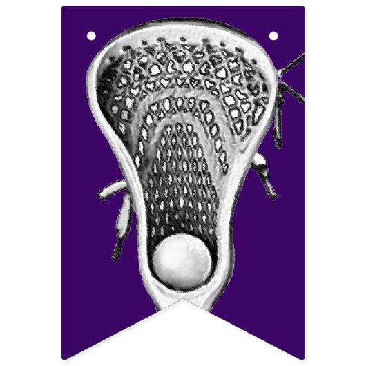 Lacrosse Paarse Team Vlaggetjes (Tweede vlag)