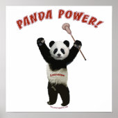 Lacrosse Panda Power Poster (Voorkant)