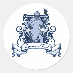 Lacrosse Pap Ronde Sticker