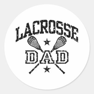 Lacrosse Pap Ronde Sticker