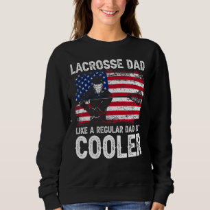 Lacrosse papa als gewone koelere Amerikaanse vlag Trui