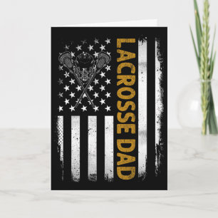 Lacrosse Papa Amerikaanse Vlag 4 juli Vaderdag Kaart