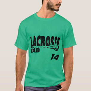 Lacrosse Papa met nummer T-shirt
