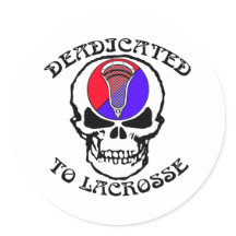 Lacrosse parodie toegewijde Sticker