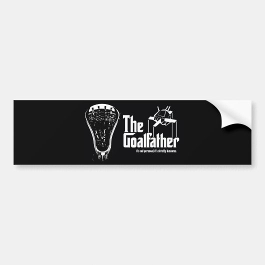 Lacrosse Parody Goalfather Bumpersticker (Voorkant)