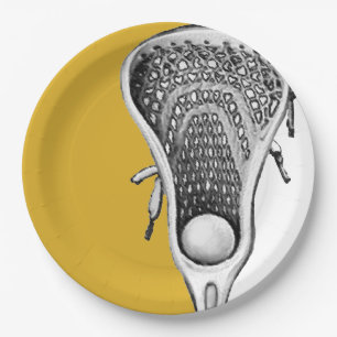 Lacrosse Party Gold Papieren Bordje