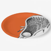 Lacrosse Party Oranje Papieren Bordje (Gekanteld)