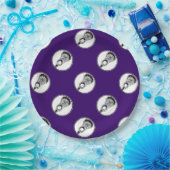 Lacrosse Party Paars Papieren Bordje (Feest)