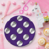 Lacrosse Party Paars Papieren Bordje (Feest)