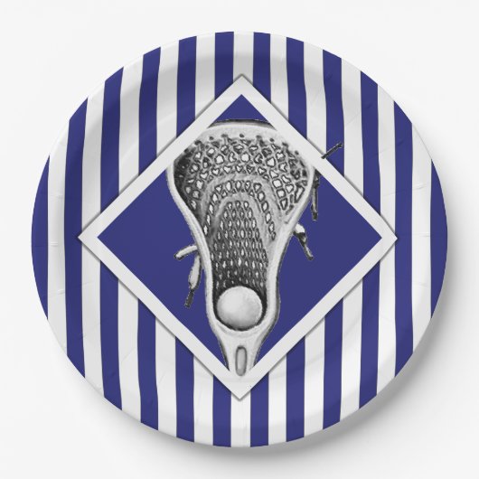 Lacrosse Party Paper Borden Papieren Bordje (Voorkant)