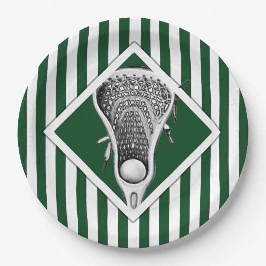 Lacrosse Party Paper Borden Papieren Bordje (Voorkant)