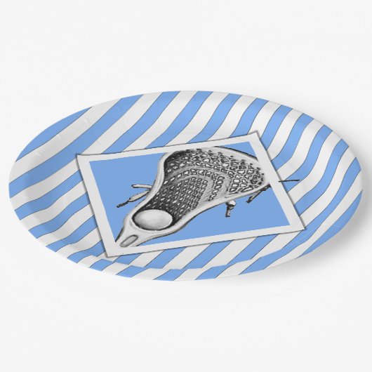 Lacrosse Party Paper Borden Papieren Bordje (Gekanteld)