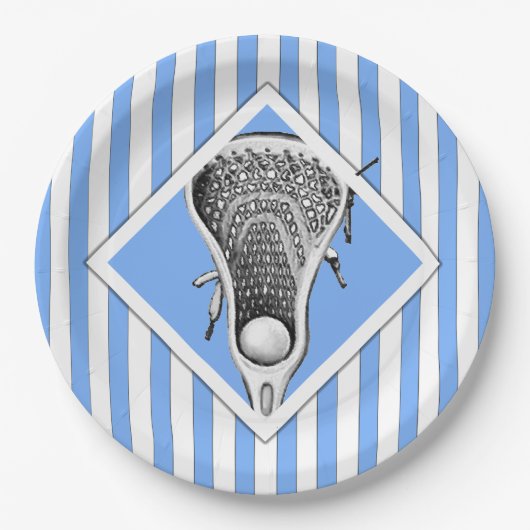 Lacrosse Party Paper Borden Papieren Bordje (Voorkant)